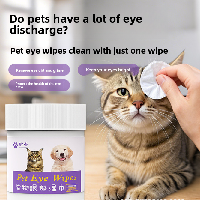 Pet Eye Cleaning Wipes for Cats and Dogs